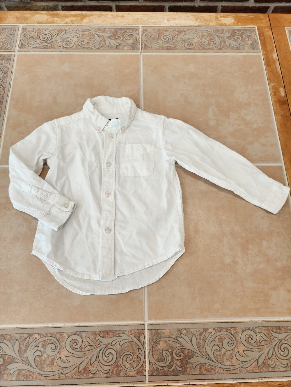 Boys 3t White Button Up Shirt